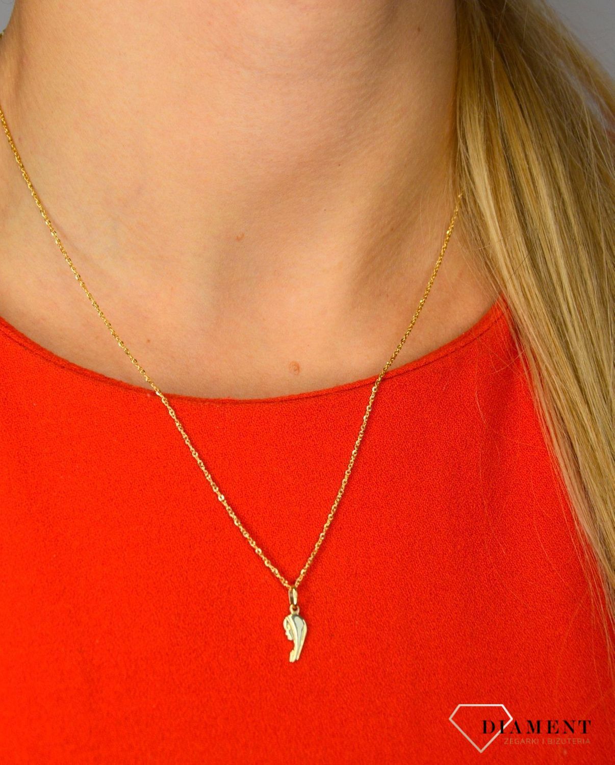 Złoty łańcuszek 585 singapur o szerokości 1 mm DIA-LAN-1254-585 1mm ✅ Złoty łańcuszek o uniwersalnym splocie, przypadnie do gustu kobiecie.jpg